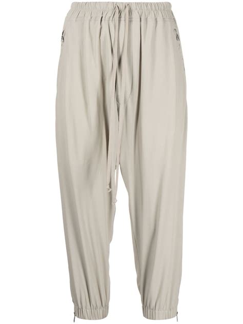 rick owens stonewash cropped pants